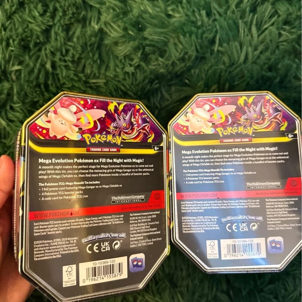 Pokemon Moonlit Gengar Tin & Clefable Tins